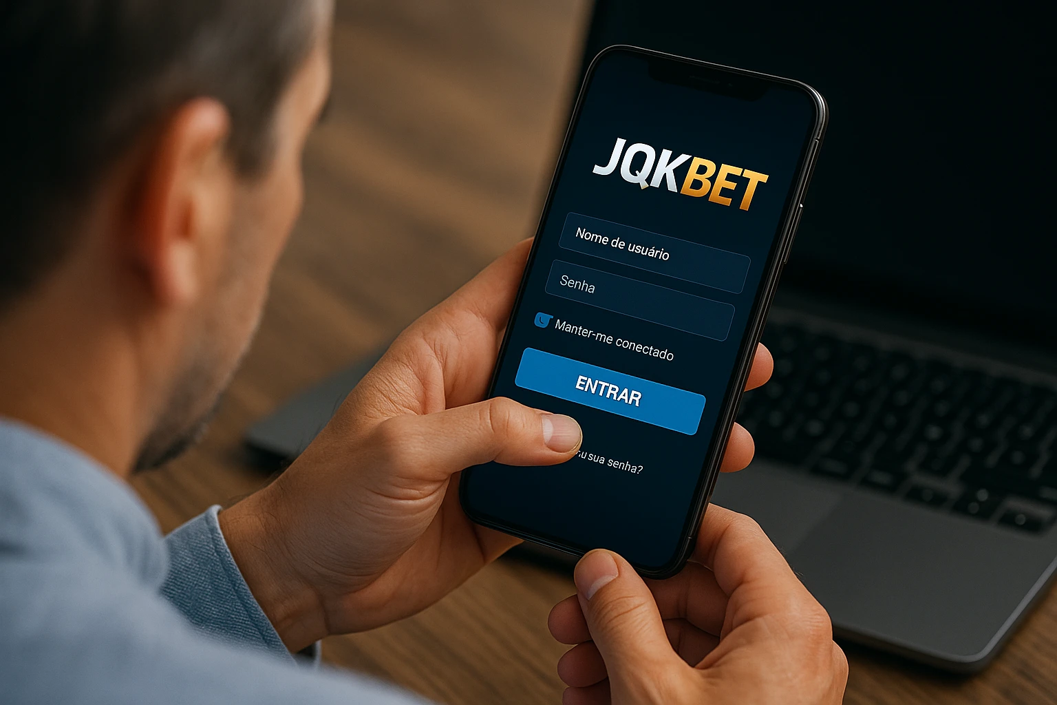 Criar uma nova Conta no plataforma JQKBET